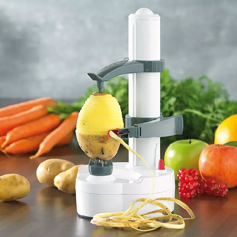 Kitchen Electric Potato Peeler Stainless Steel Automatic Rotating Fruits Potato Peeler Vegetables Cutter Peeling Tool